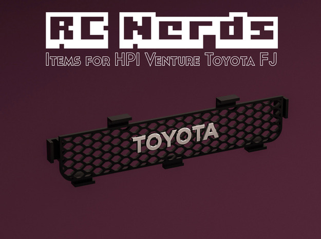 RCN097 Grille part for HPI Venture Toyota FJ  in Tan Fine Detail Plastic