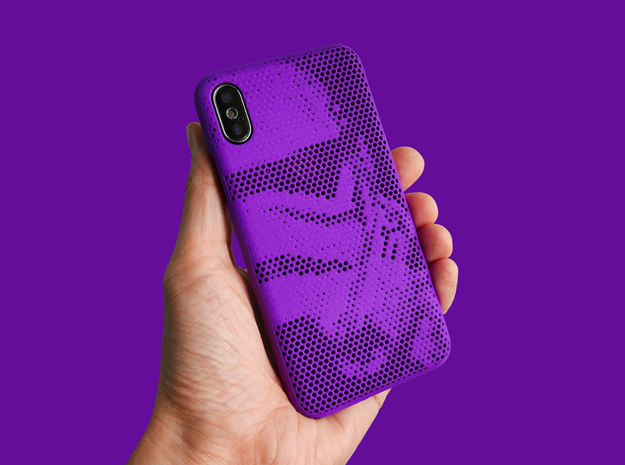 iPhone X case_Stormtroopers in Purple Processed Versatile Plastic
