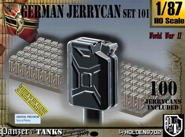 1/87 German Jerrycans Set101 in Tan Fine Detail Plastic
