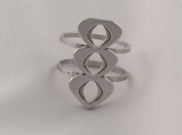 mod atomic ring size 6 in Natural Silver