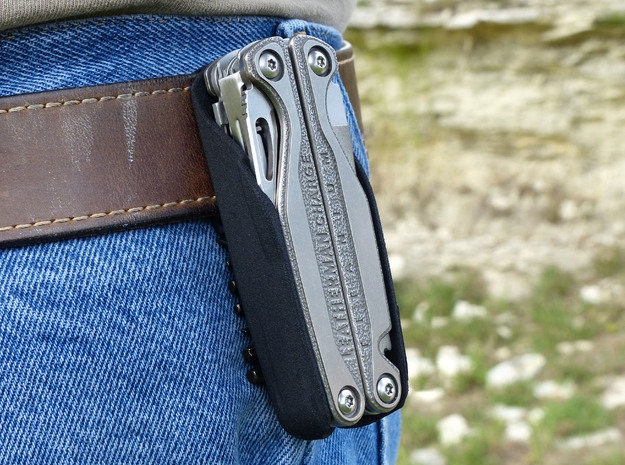 Holster for Leatherman Charge+ TTI, Closed Loop in Black Natural Versatile Plastic: Small