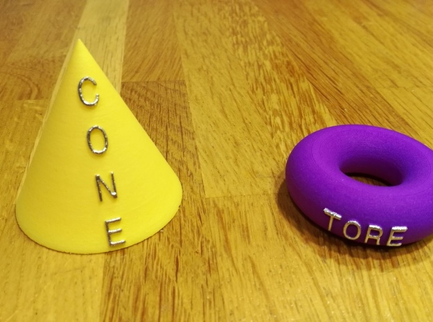 Cone in Yellow Processed Versatile Plastic