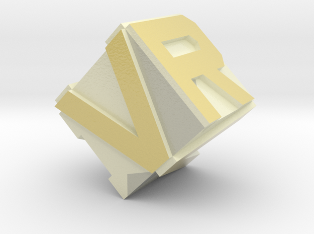 VRH logo in Glossy Full Color Sandstone
