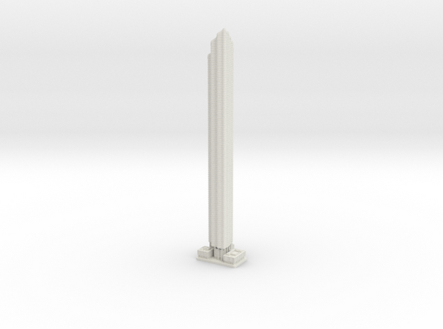 World Trade Center Residential Tower (1:2000) in White Natural Versatile Plastic