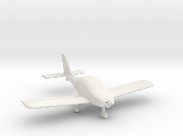 Texan Top Class Light Aircraft - N Scale in White Natural Versatile Plastic