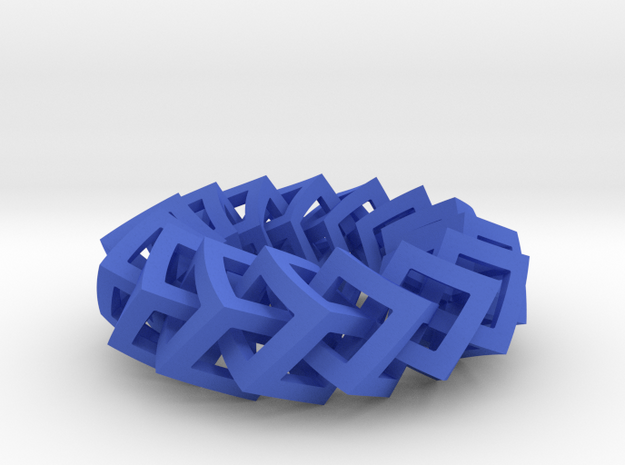 Cube Chain in Blue Processed Versatile Plastic