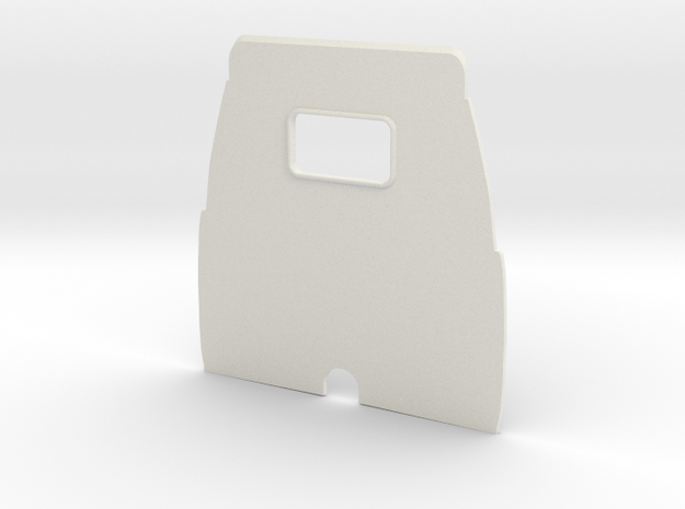 1/12 Airfix Austin A35 Top Bun Backwall in White Natural Versatile Plastic: Small