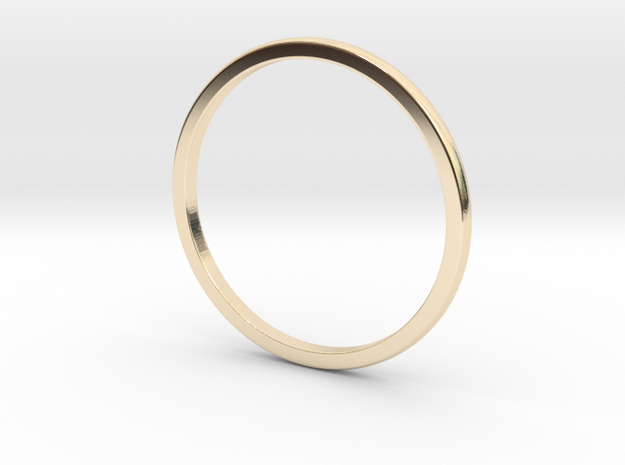 Thin domed ring (various sizes) in 14K Yellow Gold: 3 / 44
