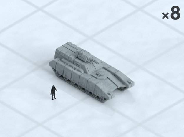 6mm Tracked IFV (8) in Smooth Fine Detail Plastic