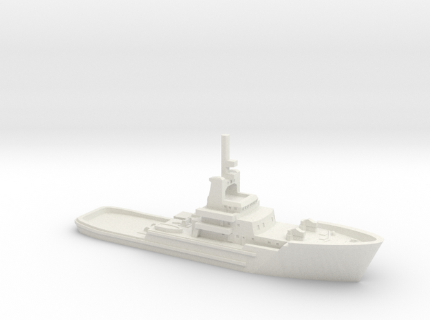 1/1250 Salvageman tug in White Natural Versatile Plastic