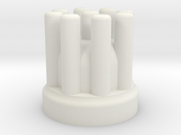 1:10 Scale RC Distributor Cap in White Natural Versatile Plastic
