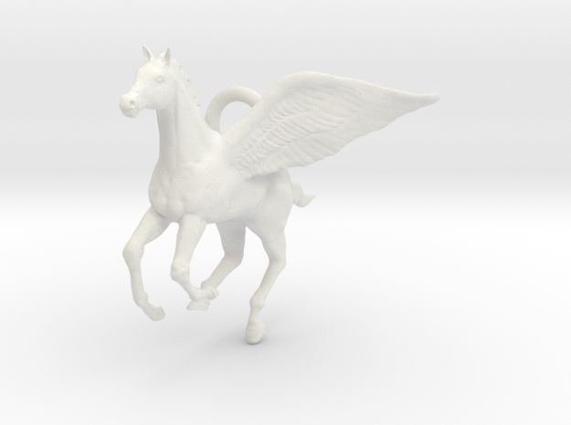 Pegasus in White Natural Versatile Plastic
