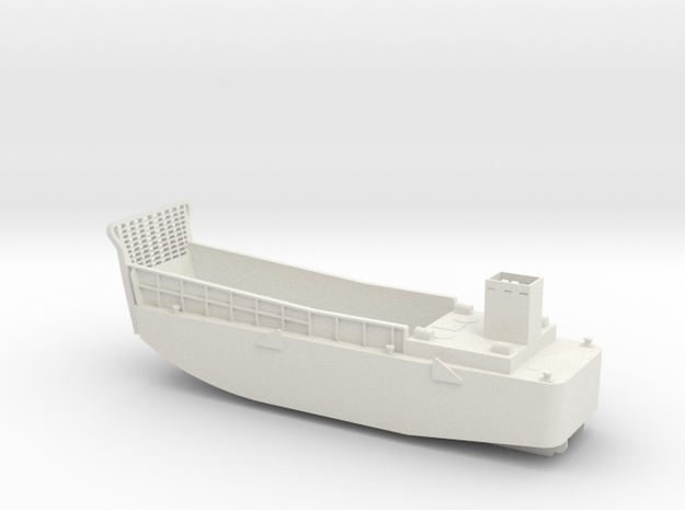 LCM3 Landing craft - Scale 1:96 in White Natural Versatile Plastic