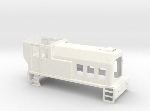 TS01 Diesel Shunter 0-4-0 Body in White Processed Versatile Plastic