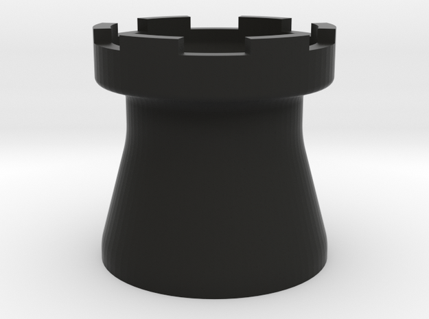 Tower Mug Smooth in Black Natural Versatile Plastic