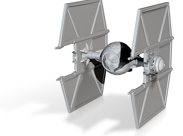 Tie Fighter with Hyper-drive / Hyper-panels in Tan Fine Detail Plastic