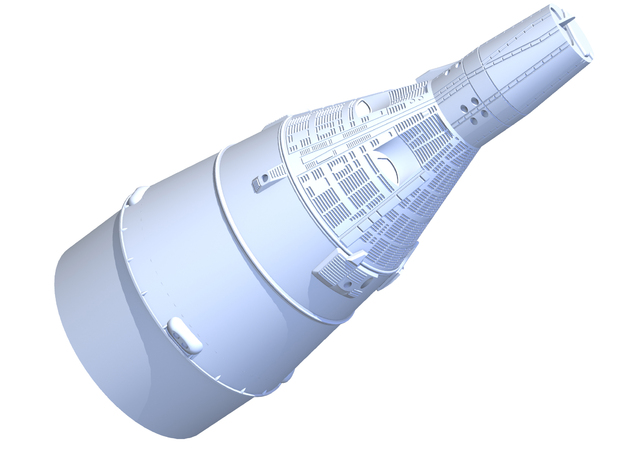 Gemini Capsule NC for LOC tube 4" in White Natural Versatile Plastic
