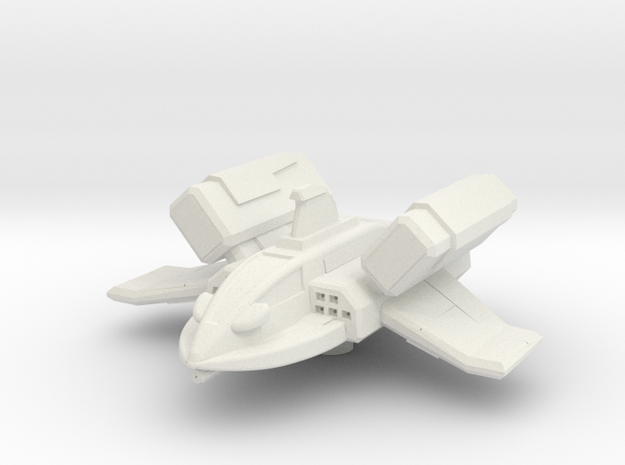 XM1 Gunboat Fighter  in White Natural Versatile Plastic