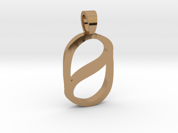 Zero [pendant] in Polished Brass