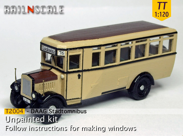 Stadtomnibus (TT 1:120) in Tan Fine Detail Plastic