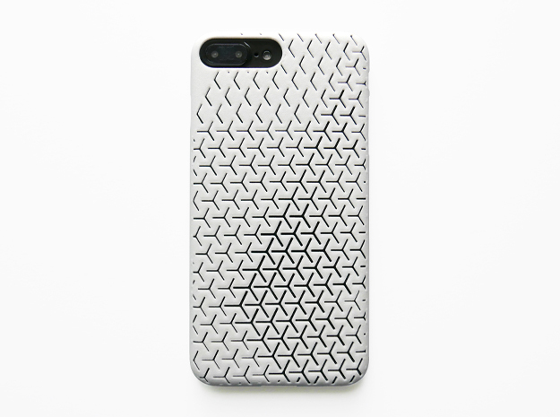 iPhone 7 & 8 Plus Case_Geometric in White Processed Versatile Plastic