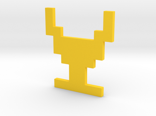 Atari Adventure Chalice - Medium in Yellow Processed Versatile Plastic: Medium