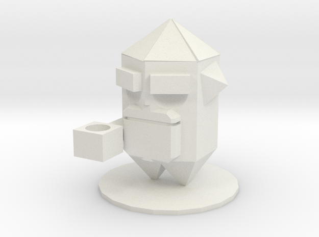 Crystal (nuclear throne)  in White Natural Versatile Plastic: Small