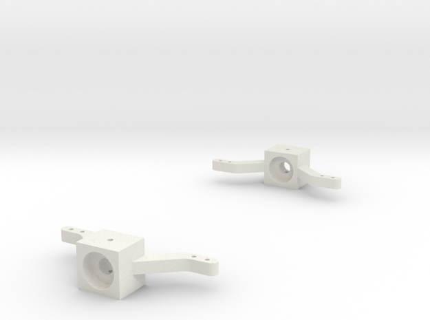 Front-axle-knuckles-set in White Natural Versatile Plastic