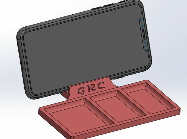 Part Tray - iPhone Holder in White Processed Versatile Plastic