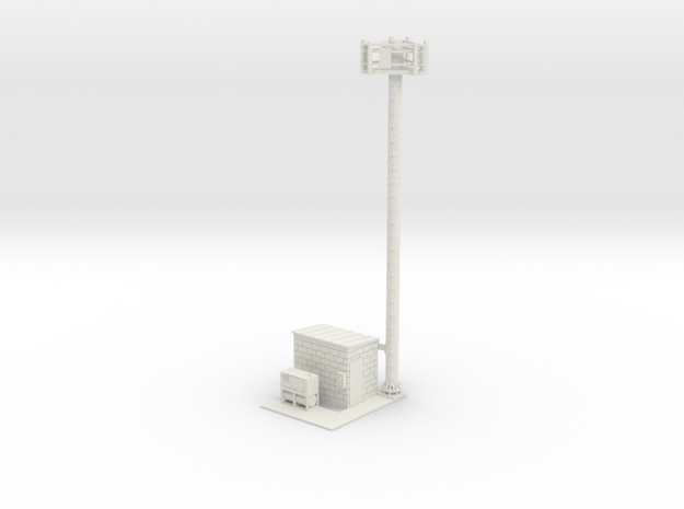 Cell Tower Site 1-50 Scale in White Natural Versatile Plastic