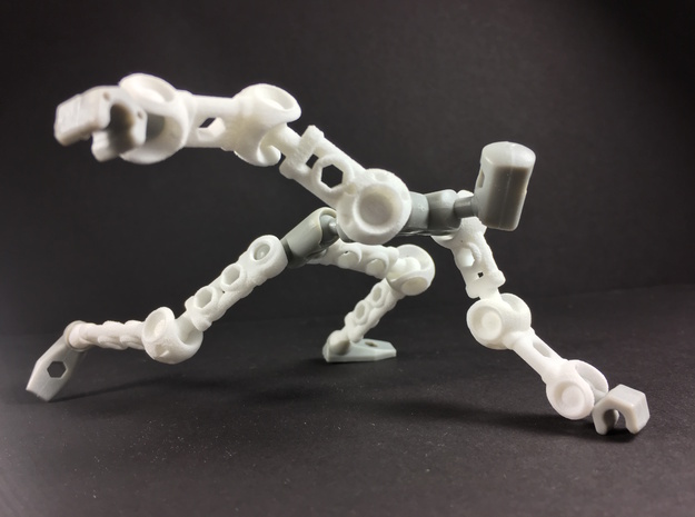 Mechanoid Meta: Full Arm & Leg Set in White Natural Versatile Plastic