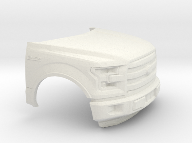 1/64  2014-17 Ford F-150 Front Piece in White Natural Versatile Plastic