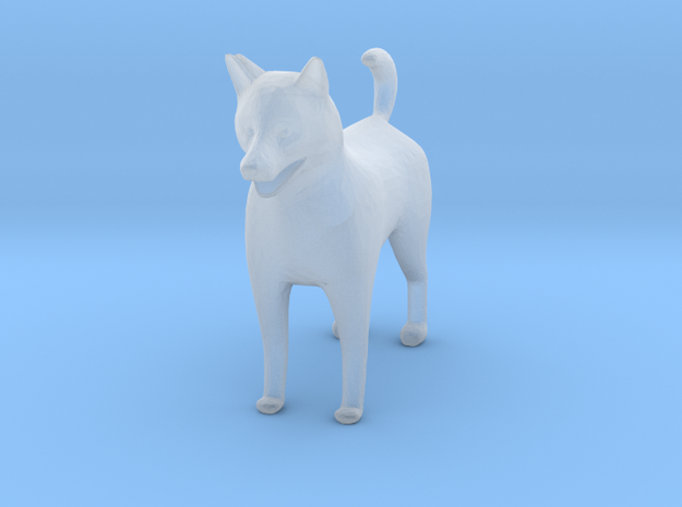 S scale shelti dog  in Tan Fine Detail Plastic