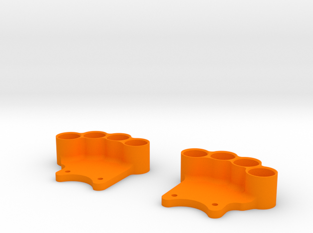 Weight Holder V2.0 (OD 85mm) in Orange Processed Versatile Plastic