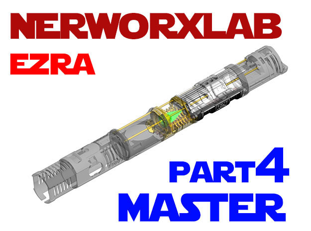 NWL Ezra - Master Part4 Lightsaber Chassis in White Natural Versatile Plastic