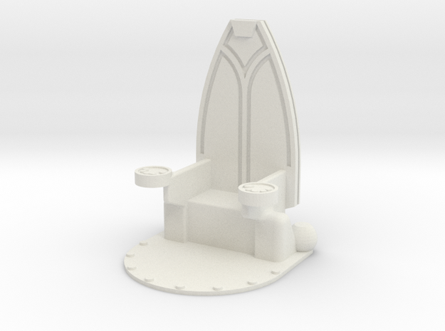 throne2 in White Natural Versatile Plastic