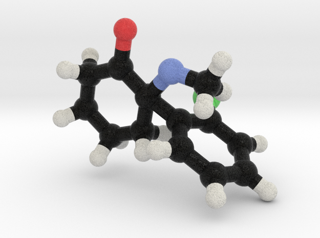 Ketamine Molecule Model in Full Color Sandstone: 1:10
