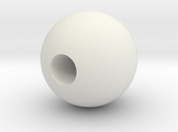 ZOZtheBOT - Spike Cap 3 (Sphere) in White Natural Versatile Plastic