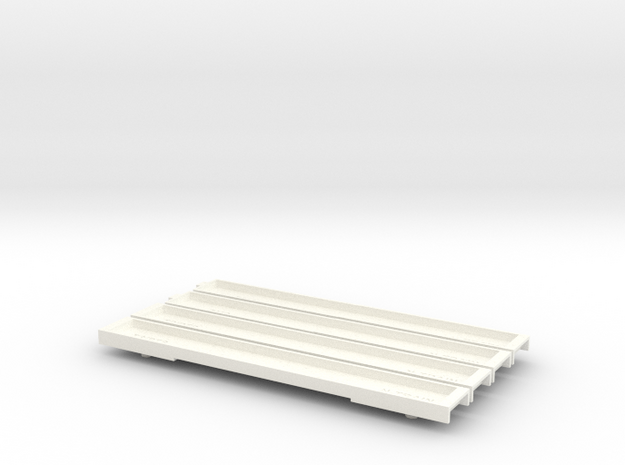 N Gauge 20M 4 Car EMU Floor Set in White Processed Versatile Plastic