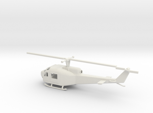 1/87 Scale UH-1B in White Natural Versatile Plastic