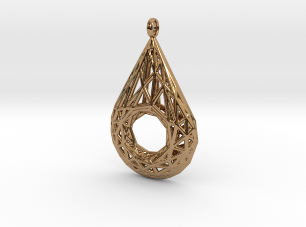 Drop Pendant 4 in Polished Brass