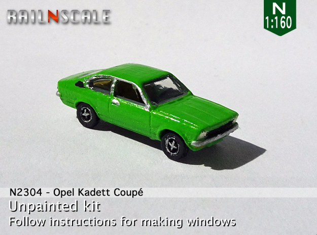 Opel Kadett Coupé (N 1:160) in Smooth Fine Detail Plastic