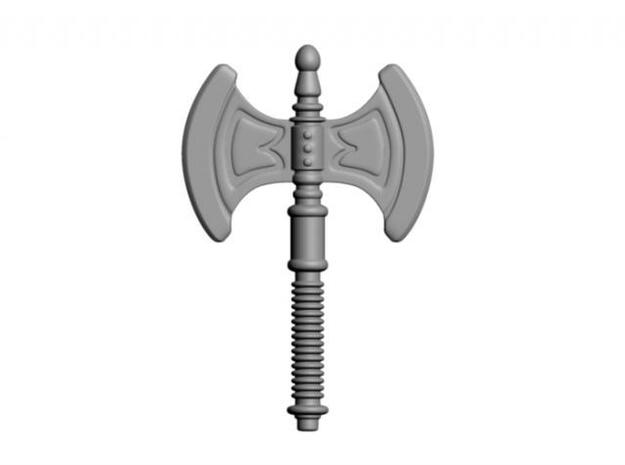 He-Man's Battle Axe for Lego in White Processed Versatile Plastic