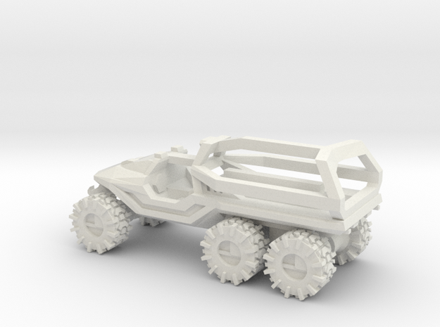 ATV 1 to 144 6x6 solid Open Top ROPS on back in White Natural Versatile Plastic