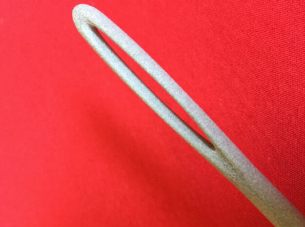 Sewing Needle Hair Stick in White Natural Versatile Plastic