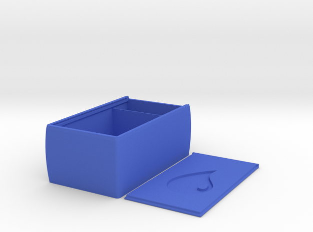 Super Tough Sliding Lid Deckbox (Blue Mana) in Blue Processed Versatile Plastic
