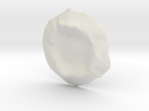 Crater large b in White Natural Versatile Plastic