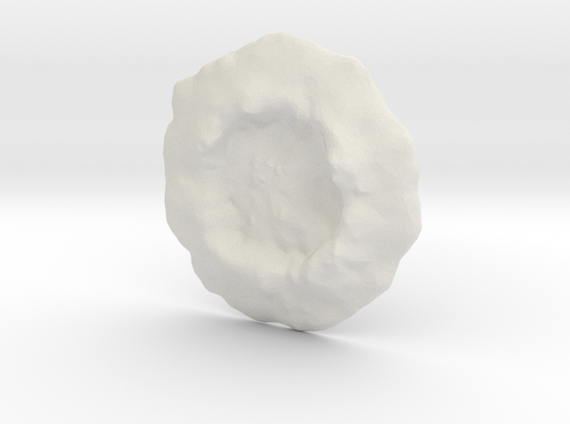 Crater large a in White Natural Versatile Plastic