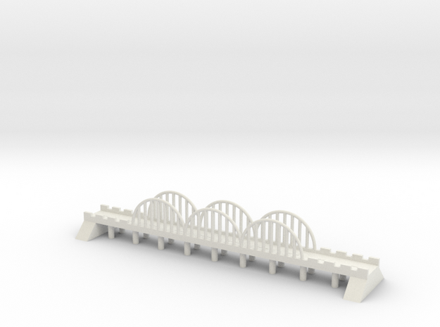 1/500 Steel Road Bridge in White Natural Versatile Plastic