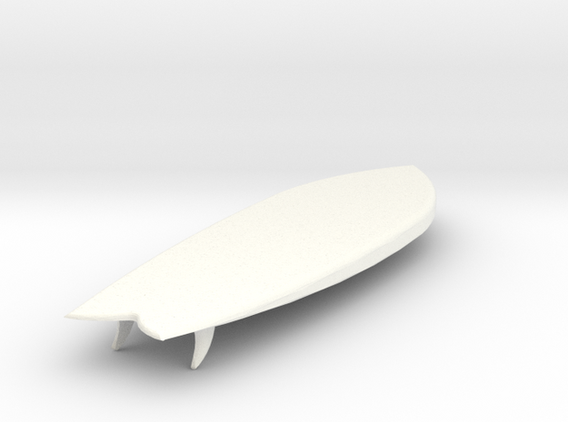 1/10 Scale Retro Fish 6.0 in White Processed Versatile Plastic